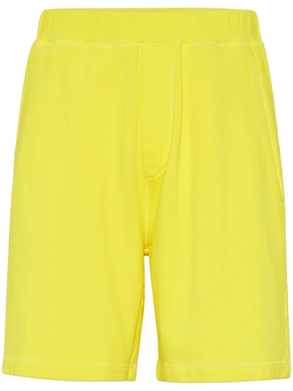 DSQUARED2 short de sport à logo imprimé - Jaune