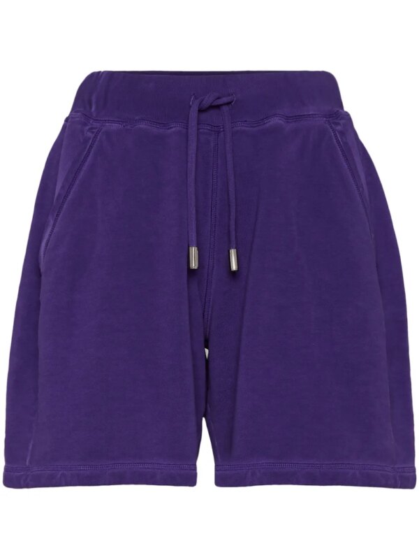 DSQUARED2 short de sport à logo brodé - Violet