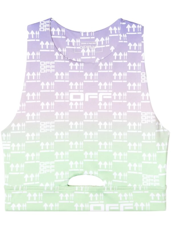 Off-White brassière de sport Double Arrows - Violet