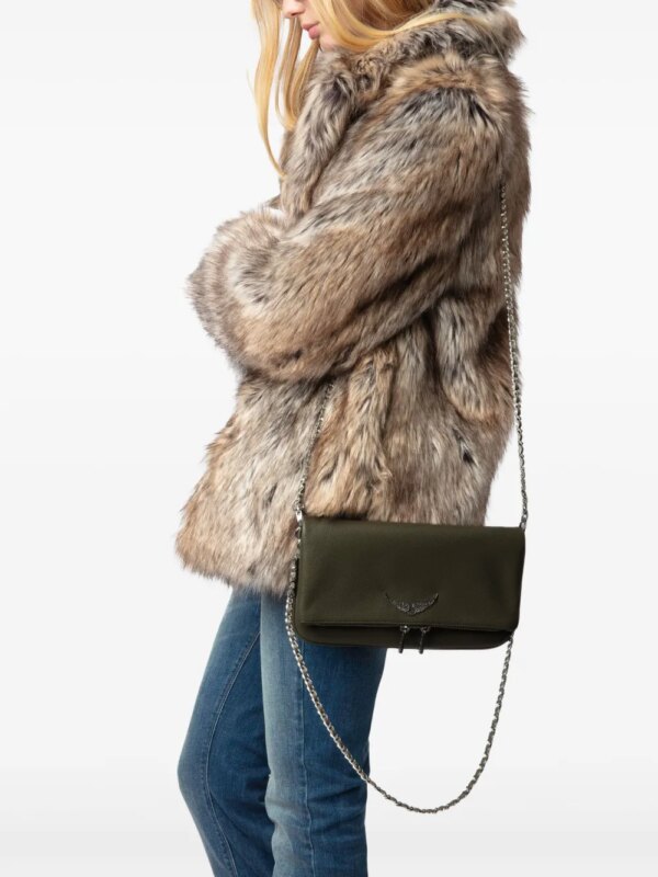 Zadig&Voltaire Rocky leren clutch - Groen