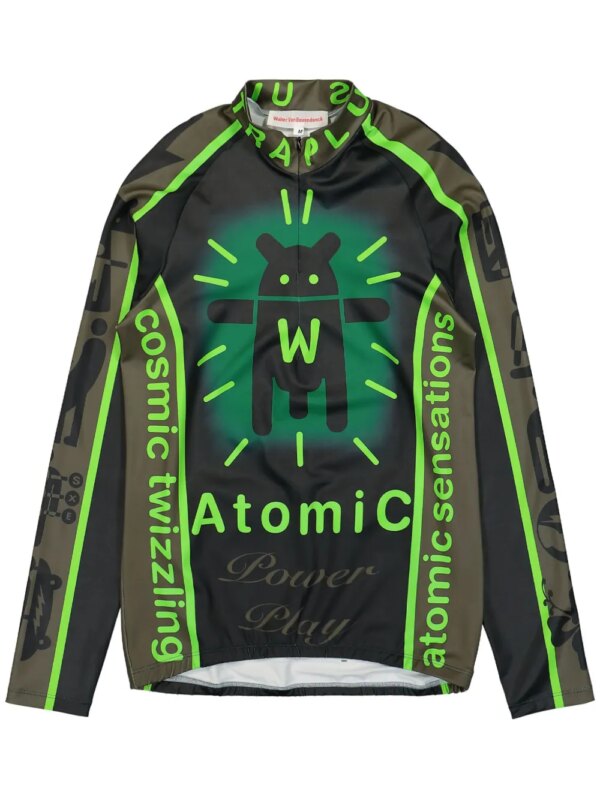 Walter Van Beirendonck haut de cyclisme Atomic - Noir