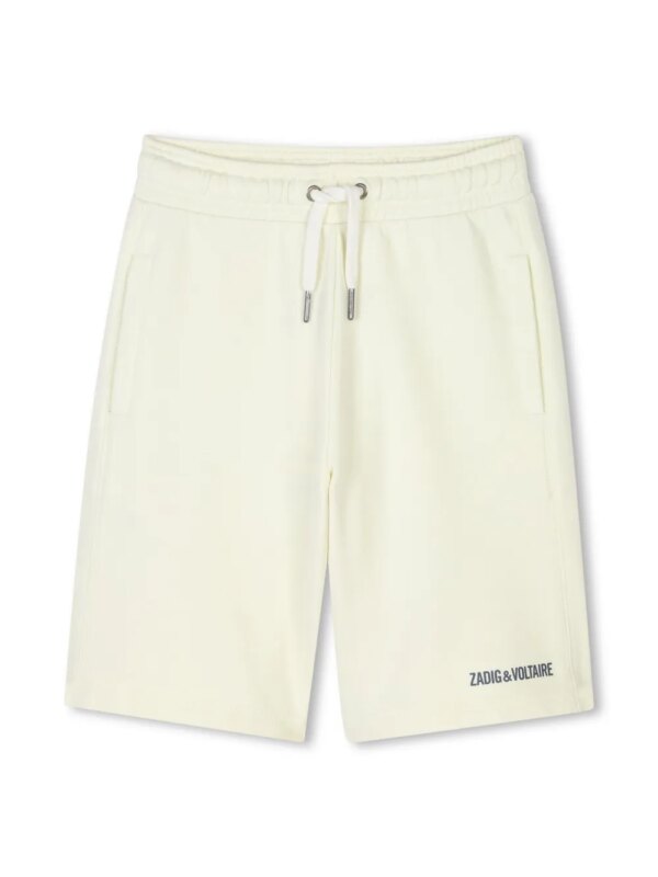 Zadig & Voltaire Kids short de sport en coton biologique - Tons neutres