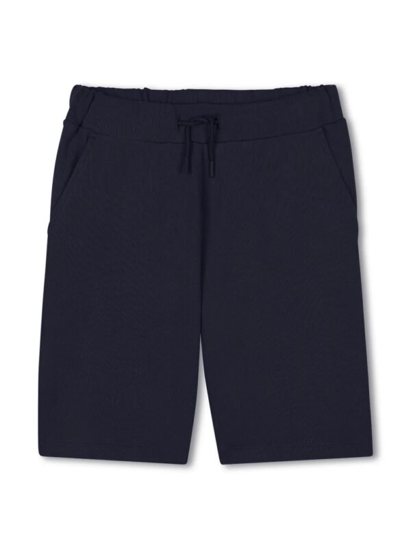 Kenzo Kids short de sport à poches latérales fendues - Bleu