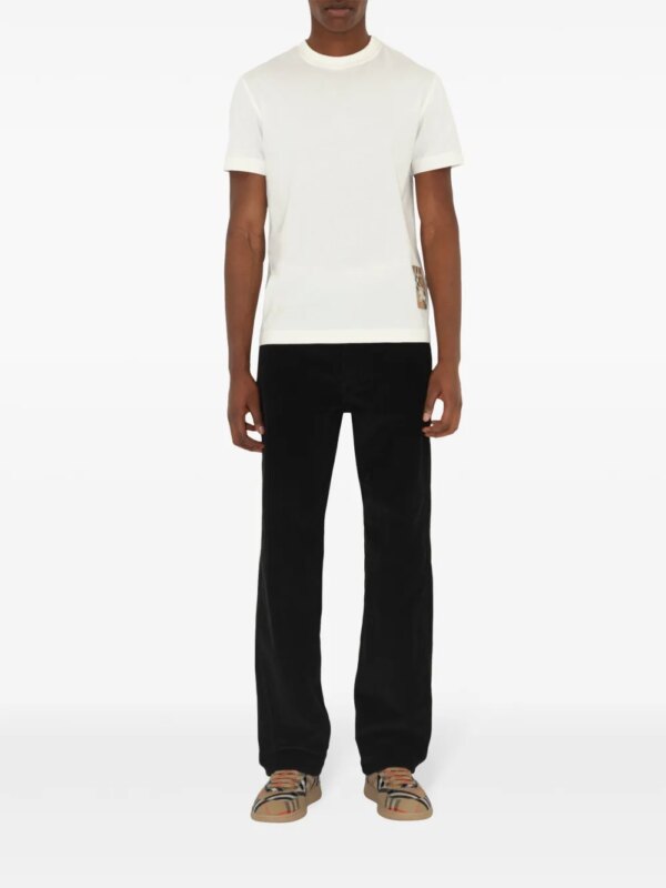 Burberry Geruit overhemd - Wit