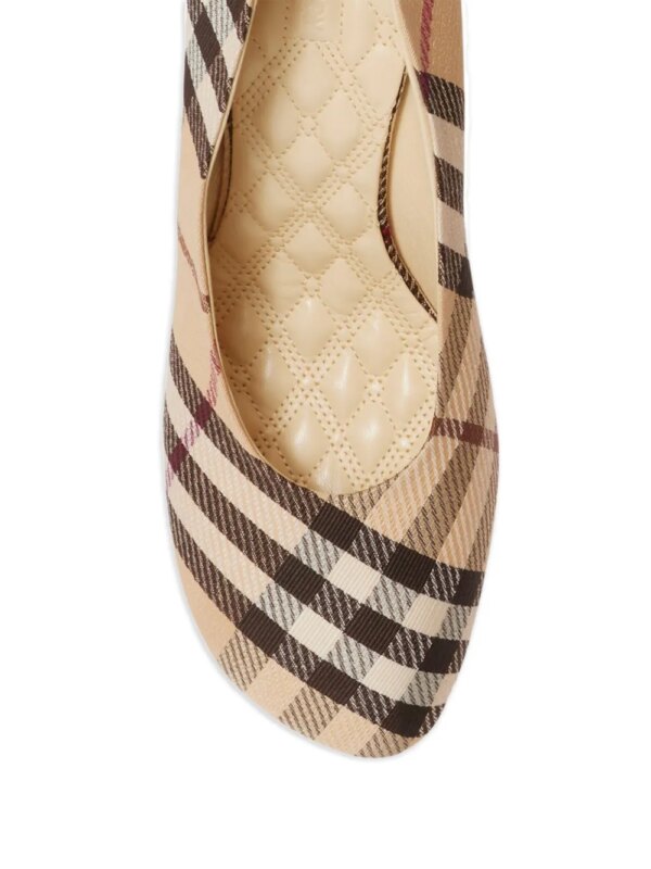 Burberry 85 mm Check Baby pumps - Beige