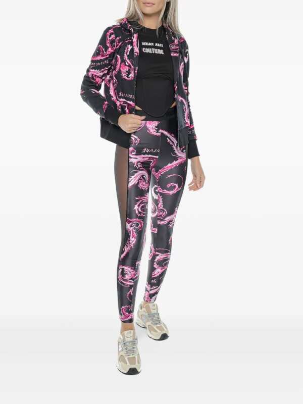 Versace Jeans Couture Jack met patroon - Zwart