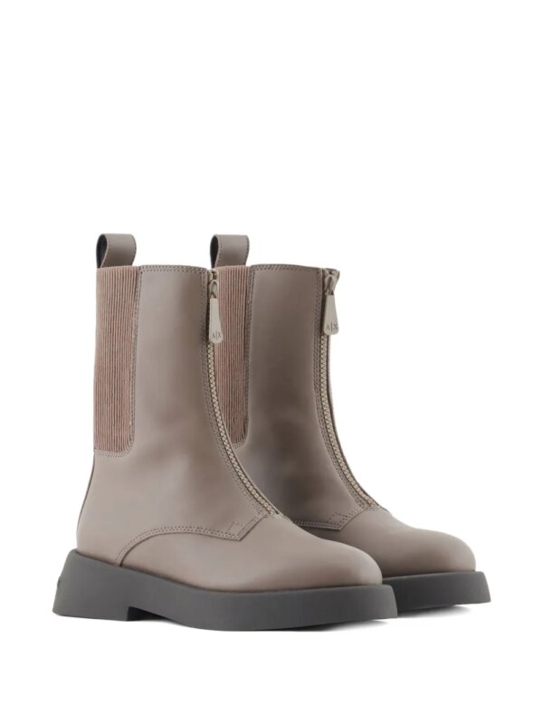 Armani Exchange Laarzen met ritsdetail - Bruin