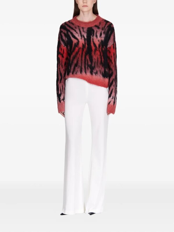 Just Cavalli Trui met tijgerprint - Rood