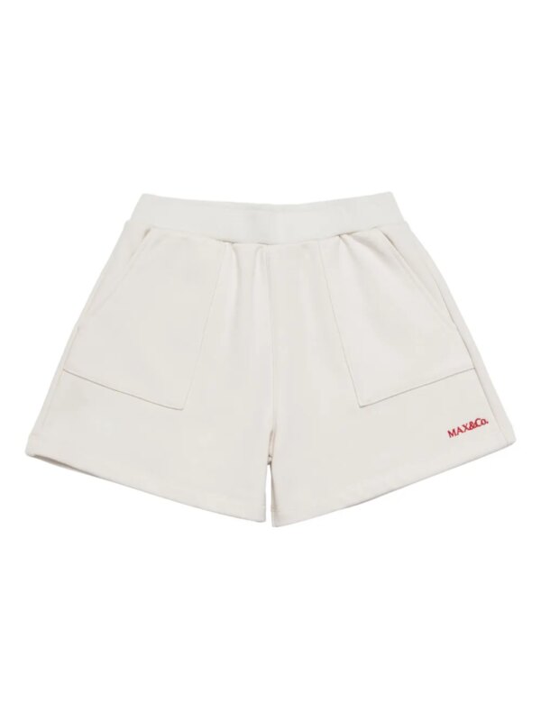 MAX&Co. Kids short de sport à poches plaquées - Blanc