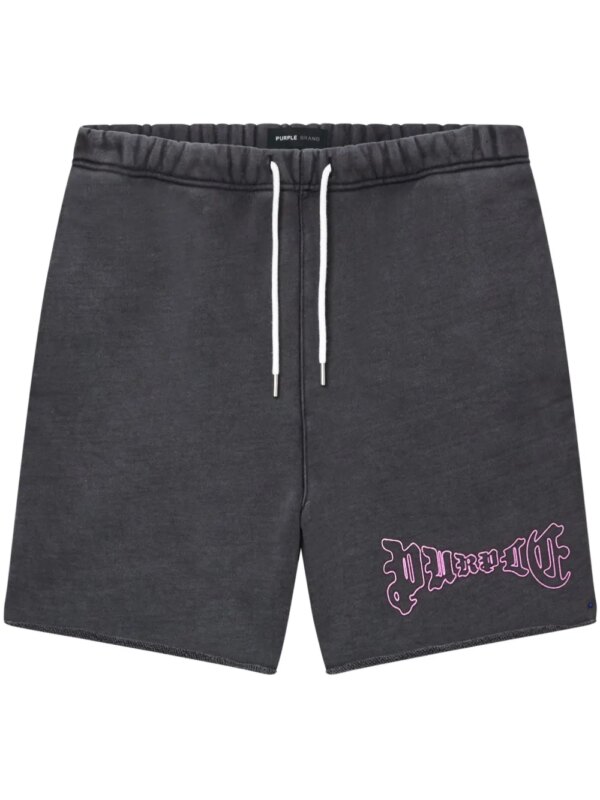 Purple Brand short Arched Gothic Wordmark - Noir