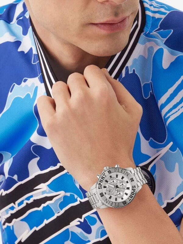 Plein Sport montre Sport Glam Chrono 44 mm - Argent