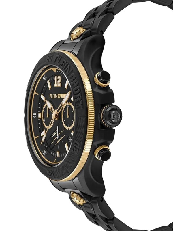 Plein Sport Steel Chronograph 45 mm - Zwart