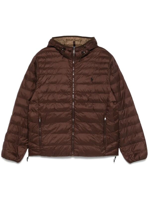 Polo Ralph Lauren veste matelassée à capuche - Marron