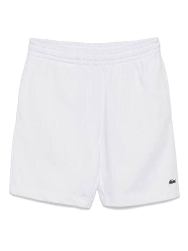 Lacoste short à patch logo - Blanc