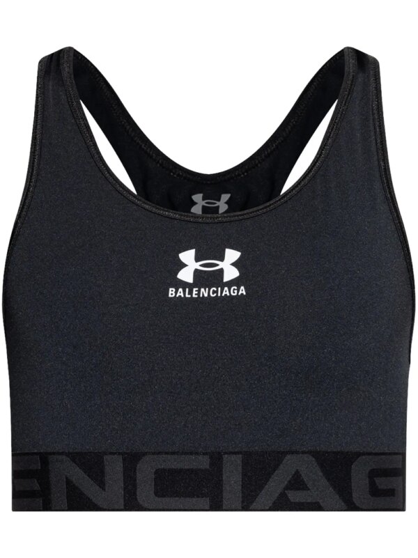 Balenciaga x Under Armour brassière de sport imprimée - Noir