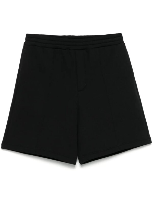 Valentino Garavani short de sport à patch logo - Noir
