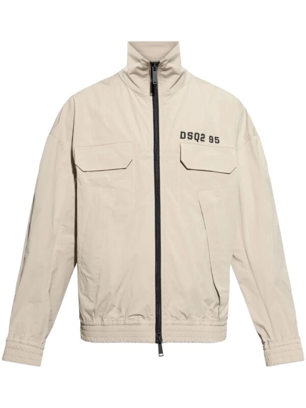 DSQUARED2 veste à logo imprimé - Tons neutres