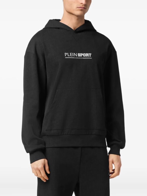 Plein Sport Katoenen hoodie - Zwart