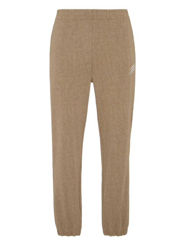 Plein Sport pantalon de jogging Cold Dye à coupe ample - Marron