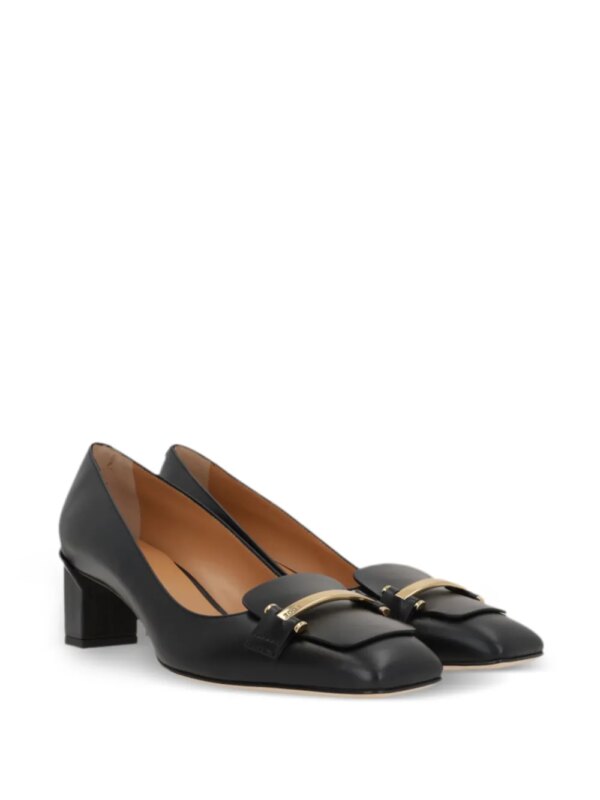Tod's 50 mm leren pumps - Zwart