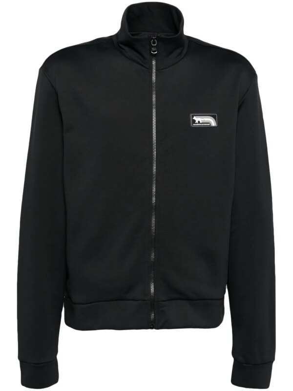 Maison Kitsuné veste à patch logo - Noir