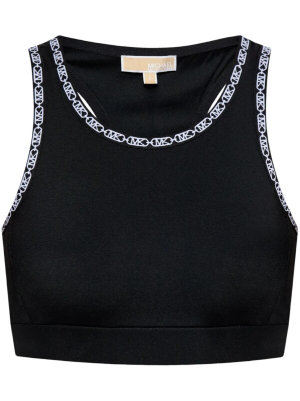 Michael Michael Kors brassière de sport à bande logo - Noir