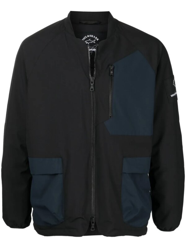 White Mountaineering veste à design colour block - Noir