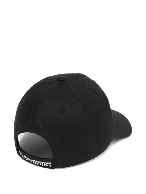 Plein Sport Honkbalpet met Tiger-borduurwerk - Zwart