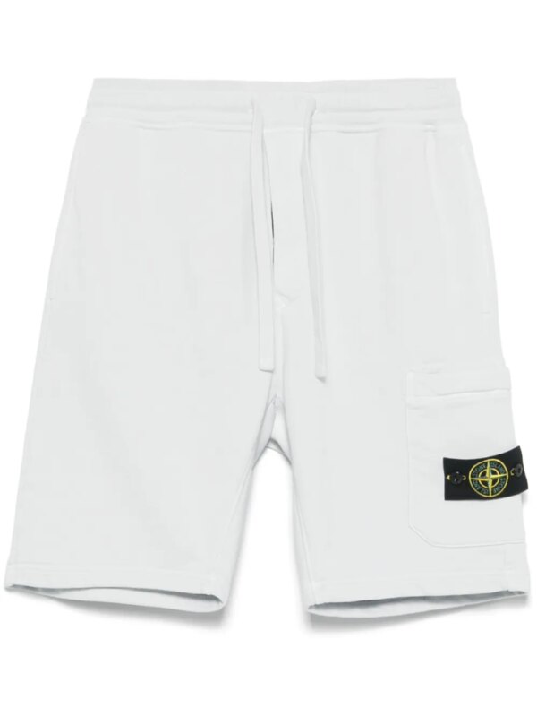 Stone Island short à logo Compass - Bleu
