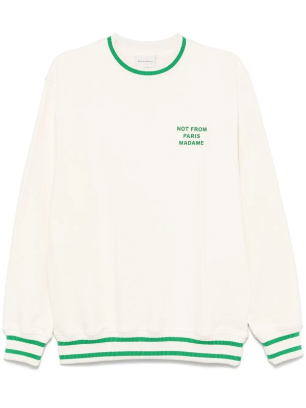 Drôle De Monsieur sweat Le Slogan Sport - Blanc