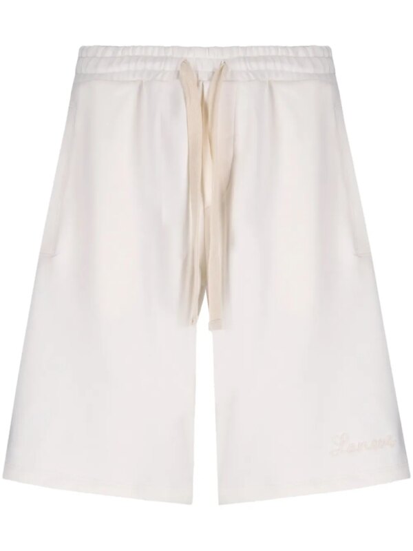 Laneus short de sport à logo brodé - Blanc