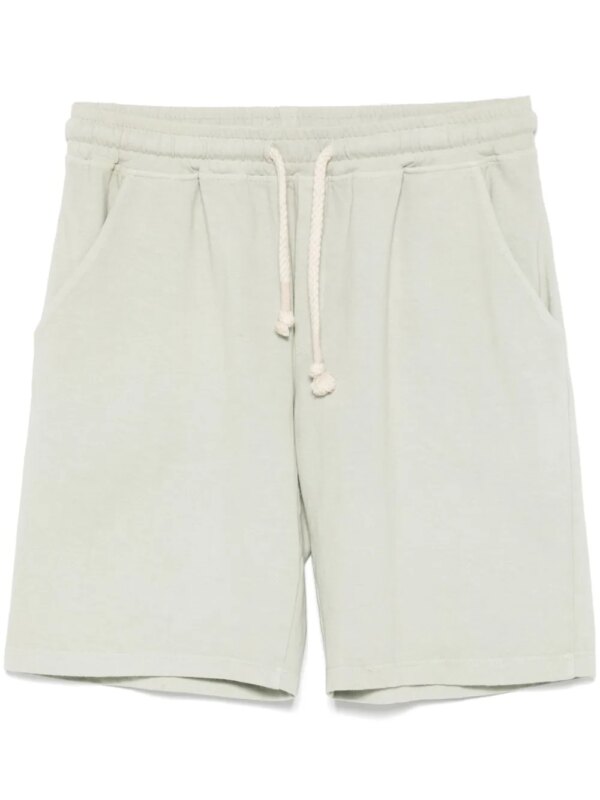 Eleventy short en jersey - Vert