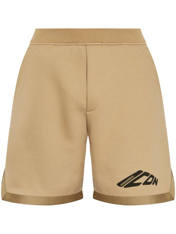 DSQUARED2 short de sport à imprimé graphique - Tons neutres