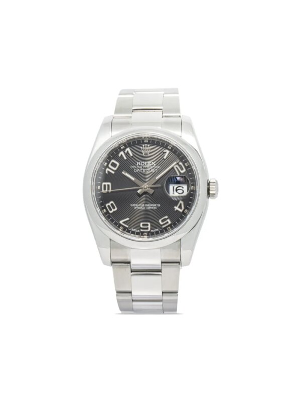 Rolex montre Datejust 36 mm pre-owned - Noir