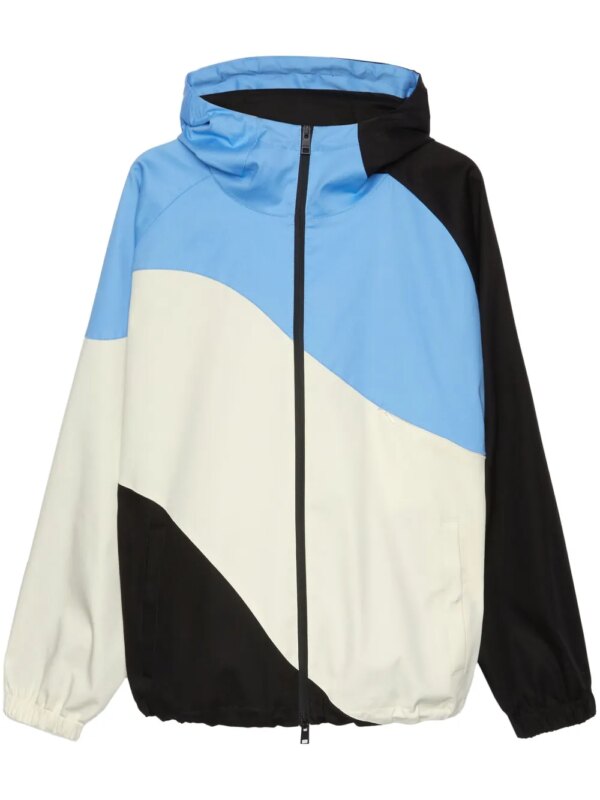 MSGM veste de sport à design colour block - Bleu