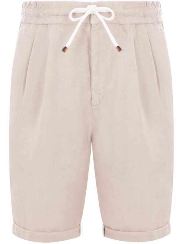 Brunello Cucinelli short de sport en lin - Tons neutres