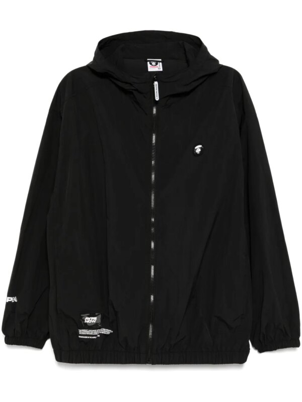 AAPE BY *A BATHING APE® veste à patch logo - Noir