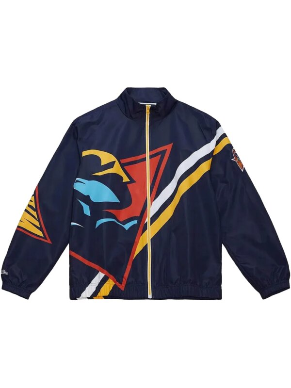Mitchell & Ness veste Exploded Logo 'Warriors' - Bleu