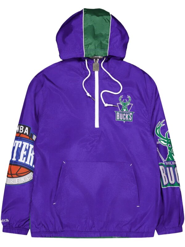 Mitchell & Ness coupe-vent Team OG 2.0 Bucks 'Purple' - Violet