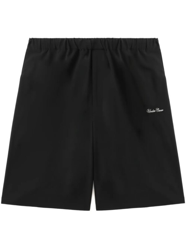 Undercover short à texte imprimé - Noir