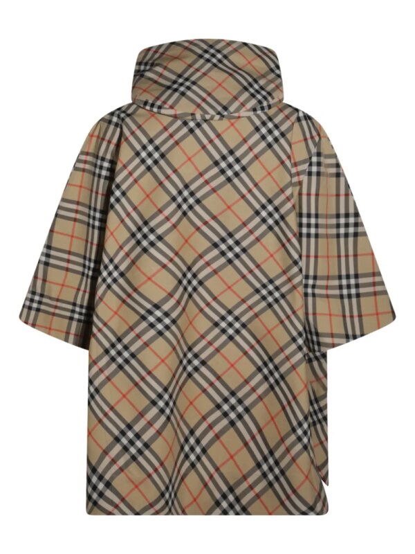 Burberry Geruite cape - Beige