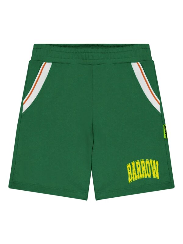 Barrow kids short de sport à logo imprimé - Vert