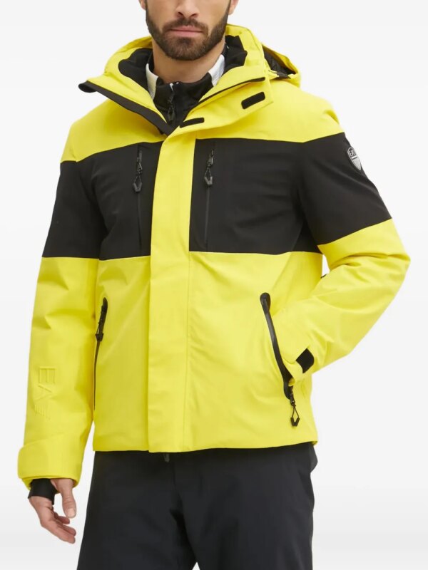 Ea7 Emporio Armani veste à empiècements contrastants - Jaune