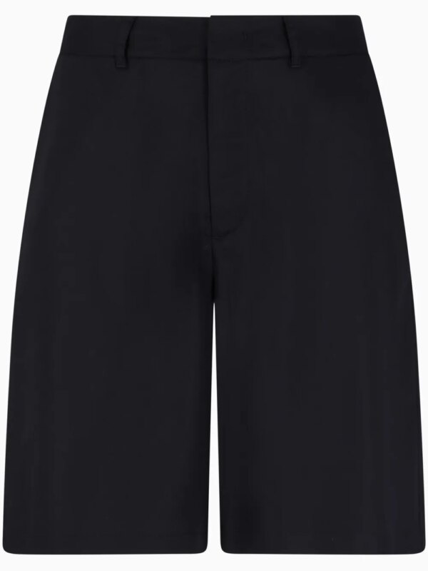 Armani Exchange short à plaque logo - Noir