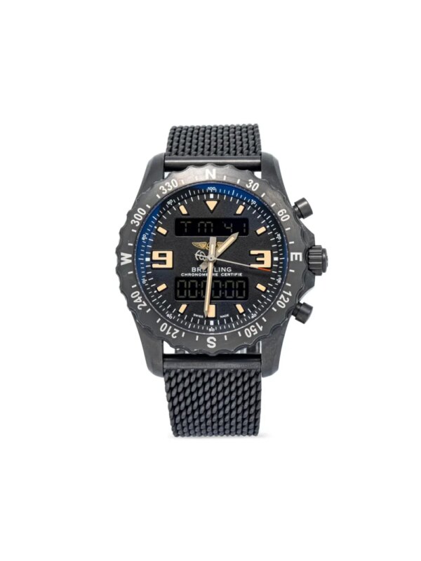 Breitling montre Chronospace Military 46 mm pre-owned - Noir