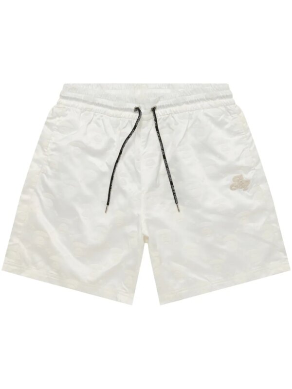 AAPE BY *A BATHING APE® short de sport à logo brodé - Blanc