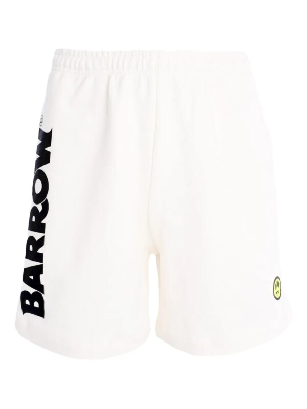BARROW short de sport à logo imprimé - Blanc