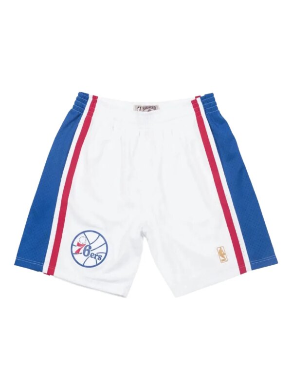 Mitchell & Ness short NBA Philadelphia 76ers Home 1996/97 swingman - Blanc