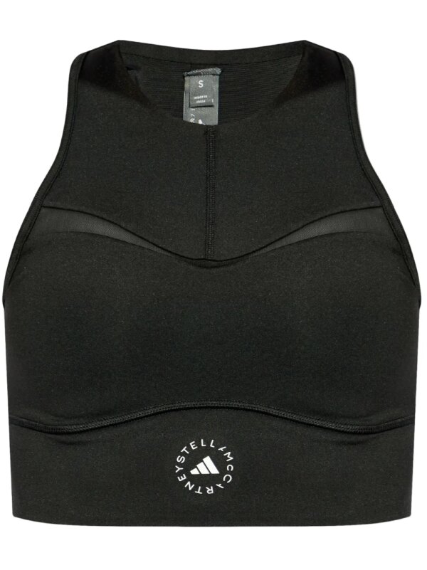 adidas by Stella McCartney haut de sport TruePurpose à coupe crop - Noir
