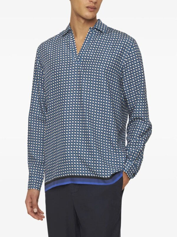 Orlebar Brown Ridley overhemd - Blauw